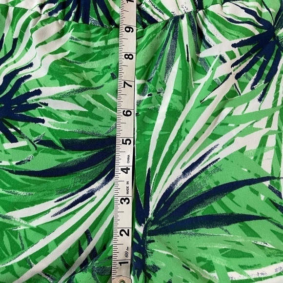CREMIEUX INA Pants Tropical Leaf Medium Pull On Elastic Waist - Picture 5 of 11